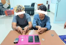 Polsek Mandau Bekuk Dua Pelaku Sabu