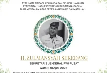 Sekjen PWI Pusat Zulmansyah Sekedang Wafat, Bupati Bengkalis Ungkap Duka Mendalam
