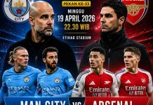 Big Match Liga Inggris: Man City vs Arsenal Siap Panaskan Perburuan Gelar