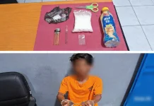 Pengrebekan Dini Hari Polisi Amankan Tersangka Narkotika Rupat
