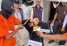 Rekonstruksi Ungkap Pembunuhan Sadis Pengusaha Karet