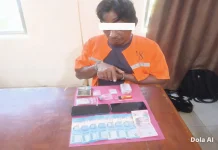 Pengedar Sabu di Desa  Lubuk Garam Digerebek Polisi