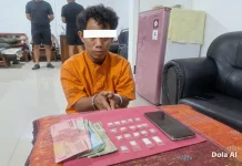Polisi Tangkap A.T., 19 Paket Sabu Diamankan