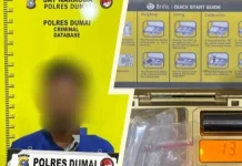 Transaksi Sabu, Seorang Pria Dibekuk Polres Dumai