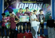 Wabup Meranti Tutup Turnamen Badminton London Open Cup