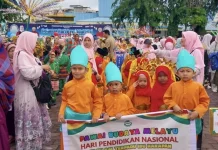 Ribuan Anak TK Bengkalis Meriahkan Pawai Budaya Melayu