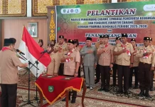 Pengukuhkan Pengurus Pramuka Bengkalis Masa Bakti Baru