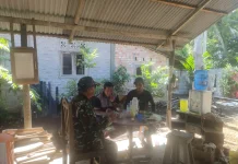 Babinsa Tebing Tinggi Ajak Warga Banglas Aktif Gotong Royong
