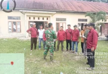 Babinsa Mandau Perkuat Nilai Pancasila di Desa Melibur