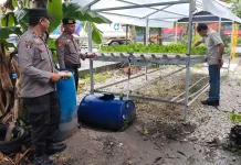 Polsek Kawasan Pelabuhan Dumai Kelola Hidroponik Pakcoy