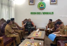 Kesbangpol Bengkalis Perkuat Sinergi Bersama Kodim Melalui Silaturahmi