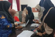 Gerakan Pangan Murah DKP Bengkalis Diserbu Warga