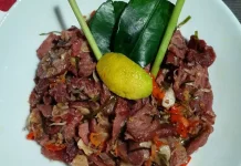 Resep Daging Asap Sambal Kecombrang Pedas Gurih dan Nikmat