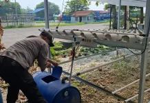 Polsek Kawasan Pelabuhan Kembangkan 260 Bibit Hidroponik