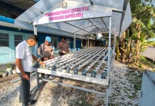 Polsek Pelabuhan Dumai Sulap Mako Jadi Kebun Hidroponik