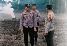 Polsek Bengkalis Sulap Lahan Kosong Jadi Kebun Jagung