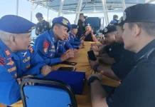 Ditpolairud Riau dan Polis Marin Malaysia Bersatu Gempur Kejahatan Laut