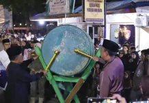Pawai Takbir Iduladha di Meranti Meriah
