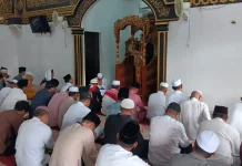 Jamaah Padati Salat Iduladha di Masjid Jamiyatul Washliyah Kelapapati