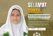 Siswi MTs YPPI Bengkalis Raih Top 10 Indonesia Youth Intelligence Olympiad 2026