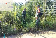 Babinsa 03/Mandau Patroli Cegah Munculnya Titik Api Karhutla