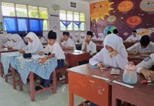 MTsN 1 Bengkalis Gelar Ujian Akhir Semester Berbasis Android
