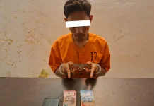 Polsek Pinggir Ringkus Pemuda dengan 13,55 Gram Barang Bukti Narkoba