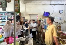 Satgas Pangan Bengkalis Pantau Harga Kebutuhan Pokok di Pasar Terubuk
