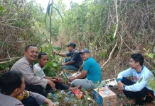 Bhabinkamtibmas Jangkang Dorong Warga Manfaatkan Lahan Kosong