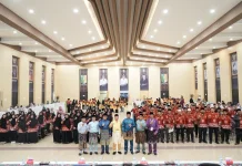 Dukungan untuk Kafilah Kota Dumai pada Hari Pertama MTQ XLIV Riau