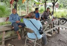 Bhabinkamtibmas Polsek Bantan Ajak Warga Manfaatkan Lahan Kosong