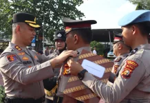 Kapolres Bengkalis Pimpin Kenal Pamit, Tegaskan Soliditas Polri