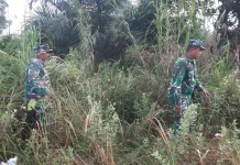 Babinsa Koramil 03/Mandau Intensifkan Patroli Cegah Titik Api