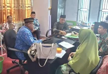 KUA Bengkalis Matangkan Persiapan Gerakan Nasional 1.448 K Rashdul Kiblat