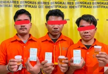 Satresnarkoba dan Polsek Bantan Berhasil Tangkap Tiga Kurir dengan BB Sabu dan Pil