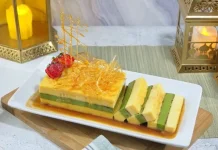 Kue Karamel Lemon Pandan yang Lembut dan Segar