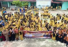 Kesbangpol Bengkalis Deklarasikan Anti Narkoba di Tiga Sekolah