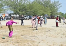 Puluhan Pelajar Meriahkan Lomba Layang Kuwau Hari Jadi Bengkalis ke-514