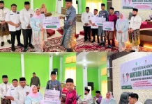 BAZNAS Bengkalis dan Pemkab Salurkan Bantuan Korban Puting Beliung