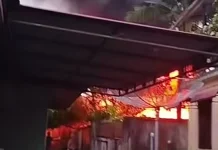 Damkar Bengkalis Padamkan Kebakaran Rumah di Desa Senggoro