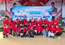 Senam Sehat Hari Jadi Bengkalis, BRK Syariah Hadirkan Hadiah Bedelau