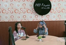 Siswa Magang Perdana Siaran Pro Dangdut RRI Bengkalis Asah Kompetensi