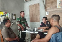 Babinsa Koramil 05/Bukit Batu Perkuat Kamtibmas lewat Komsos