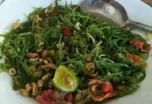 Rujak Bulung, Kuliner Khas Bali Berbahan Rumput Laut Segar