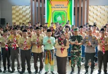 Bupati Asmar Lepas Kontingen Jamnas Meranti menuju Jakarta