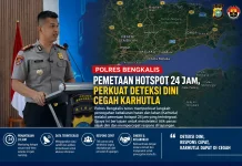 Hotspot Bengkalis Tinggal Satu Titik, Polres Perketat Pengawasan