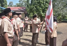 Wabup Bengkalis Lepas Kontingen Jamnas Pramuka Bengkalis menuju Cibubur