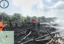 Polres Bengkalis dan Tim Gabungan Jinakkan Karhutla di Dua Lokasi
