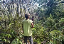 Babinsa Rupat Patroli Karhutla, Lahan Rawan di Teluk Lecah Dipantau