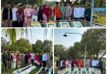 Jelang HUT ke-81 RI, KUA Bantan Ziarah ke Makam Pahlawan Pejuang Kemerdekaan